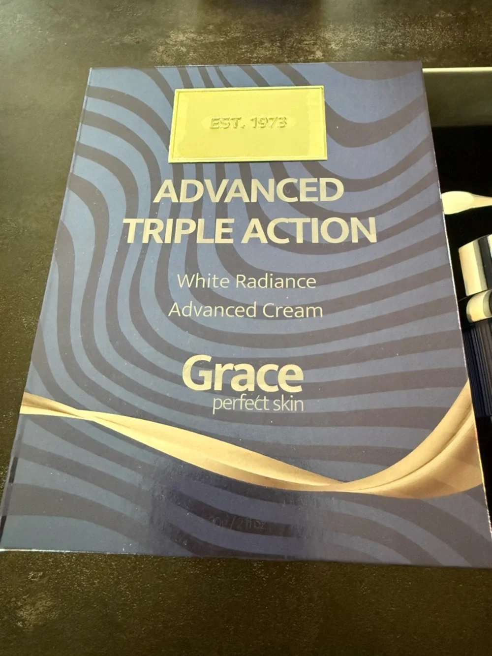 Grace‎ Advanced Triple Action White Radiance Cream - Blue and Silver